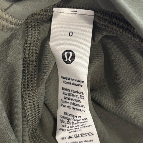 NWT Lululemon Align HR Pant Leggings 25" Size 0 In Green SYAD - Picture 7 of 7